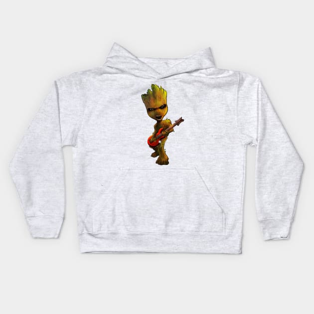 Groot Kids Hoodie by CG Fan Art